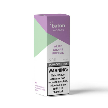 Aloe Grape Freeze NTN Nic Salts By Baton Vapor - (10 mL)