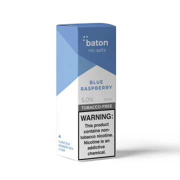 Blue Raspberry NTN Nic Salts By Baton Vapor - (10 mL)