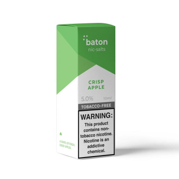 Crisp Apple NTN Nic Salts By Baton Vapor - (10 mL)