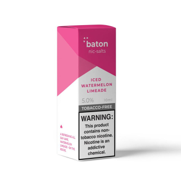 Iced Watermelon Limeade NTN Nic Salts By Baton Vapor - (10 mL)