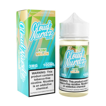 Cloud Nurdz TFN Kiwi Melon Iced E-liquid - (100mL)