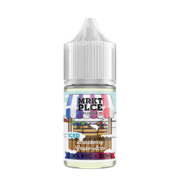 Iced Brazberry Grape Acai Nic Salt by MRKT PLCE - (30mL)
