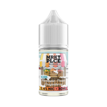 Iced Pineapple Peach Dragonberry Nic Salt by MRKT PLCE - (30mL)