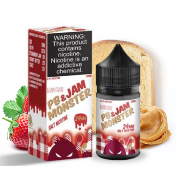 PB & Strawberry Salts E-Liquid by Jam Monster (30mL)