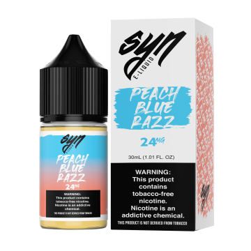 Peach Blue Razz Nic Salt by SYN - (30mL)