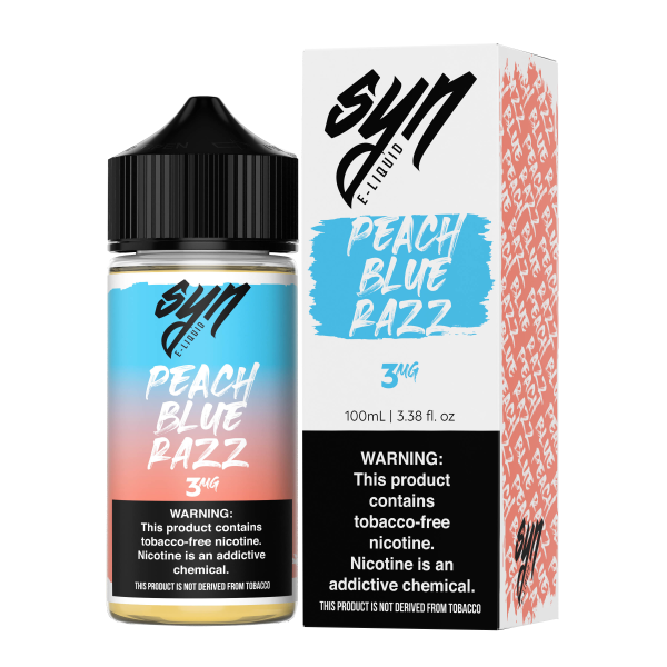 Peach Blue Razz E-liquid by SYN - (100mL) Peach Blue Razz E-liquid by SYN - (100mL)