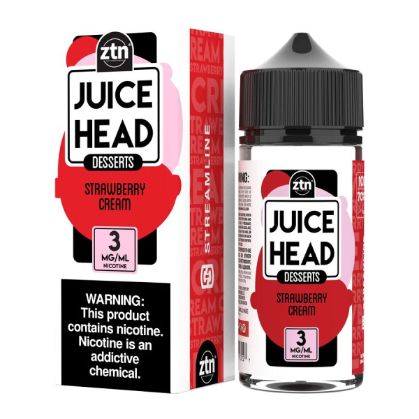 ZTN Strawberry Cream E-liquid by Juice Head - (100mL) ZTN Strawberry Cream E-liquid by Juice Head - (100mL)